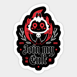 Join My Cult Aesthetic Sticker